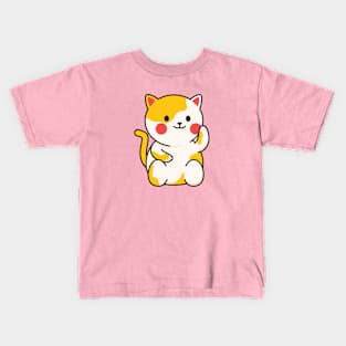 Good Luck Cat Drawing Kids T-Shirt